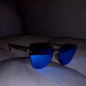 Michael Kors MK2068 Sanibel Cobalt Mirror & Nude Transparent Sunglasses